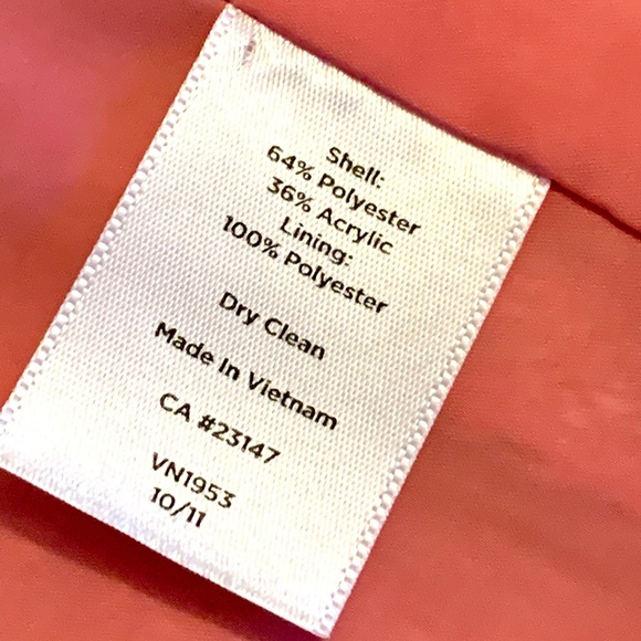 Woman’s Pink Tweed Crop Blazer Jacket Sz 4 Talbots - Picture 11 of 14